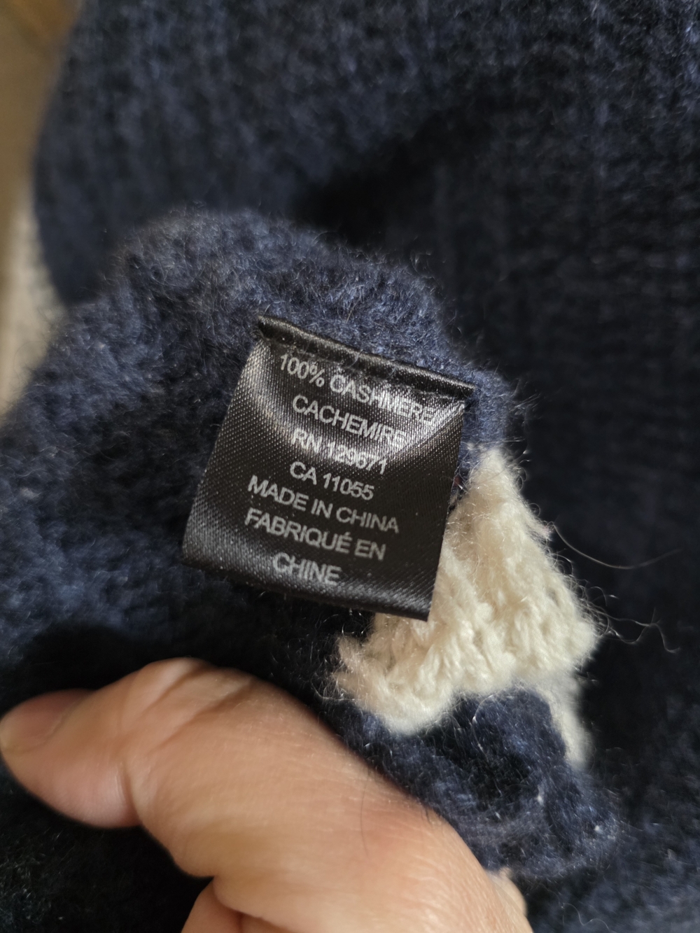 360 Cashmere Colorblock Turtleneck - Picture 6 of 6